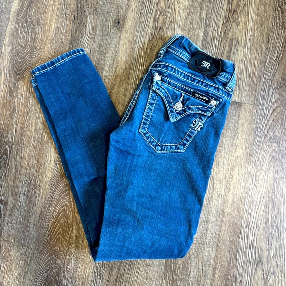 Miss Me Dark Blue Skinny Jeans - Picture 1 of 5